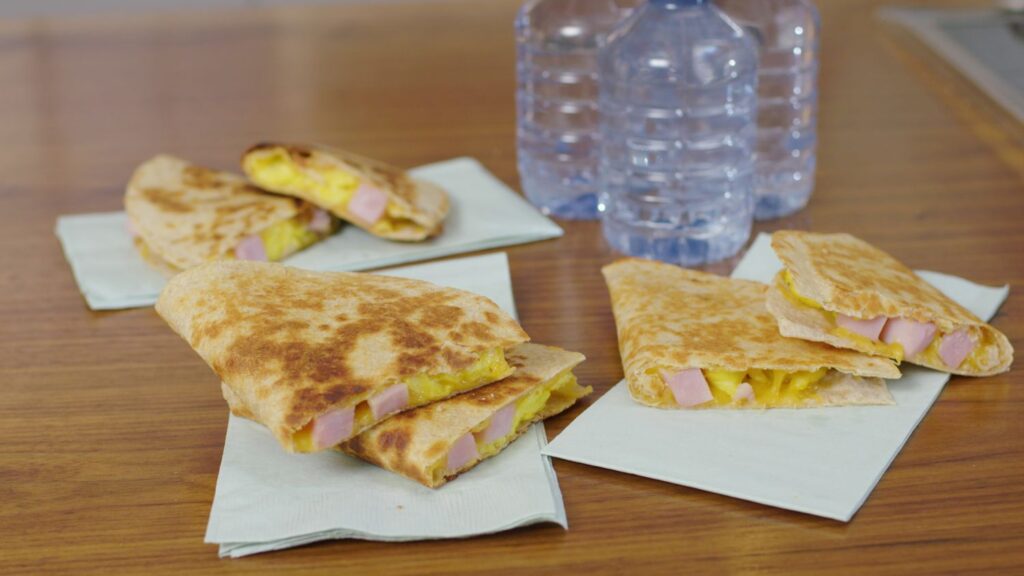 Microwave Egg and Cheese Quesadilla